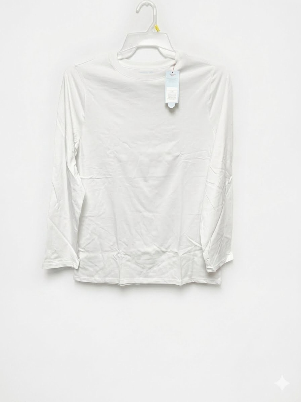 Cat & Jack White Long-Sleeve Crew Neck Top